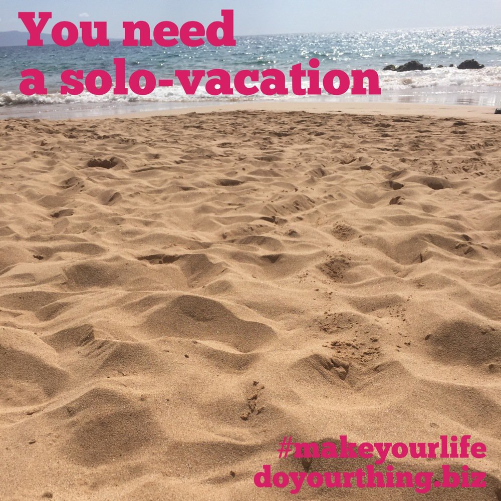 Who dreams of going on a solo vacation? #solovacationday (We promise, it WILL happen again one day when the kids are out of the house.)