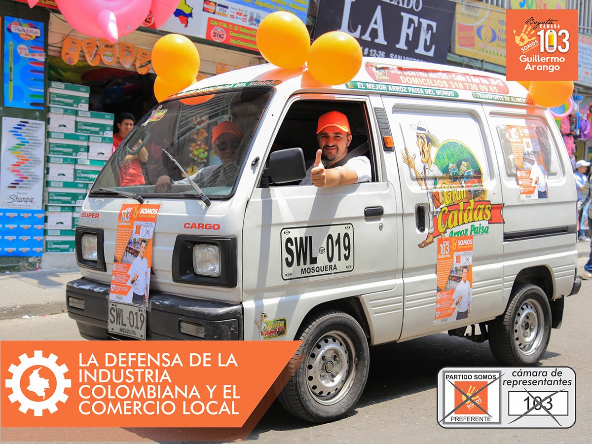 ArangoGuille103's tweet photo. Me siento muy feliz de representar a un gremio unido, pujante y emprendedor como lo son los comerciantes.
Este 11 de marzo marca partido somos, #103 por la cámara de representantes de Bogotá.
#Guillermo103 #PartidoSomos #LoNuestroPrimero #DefensaDelComercio https://t.co/8g04jrOLNg