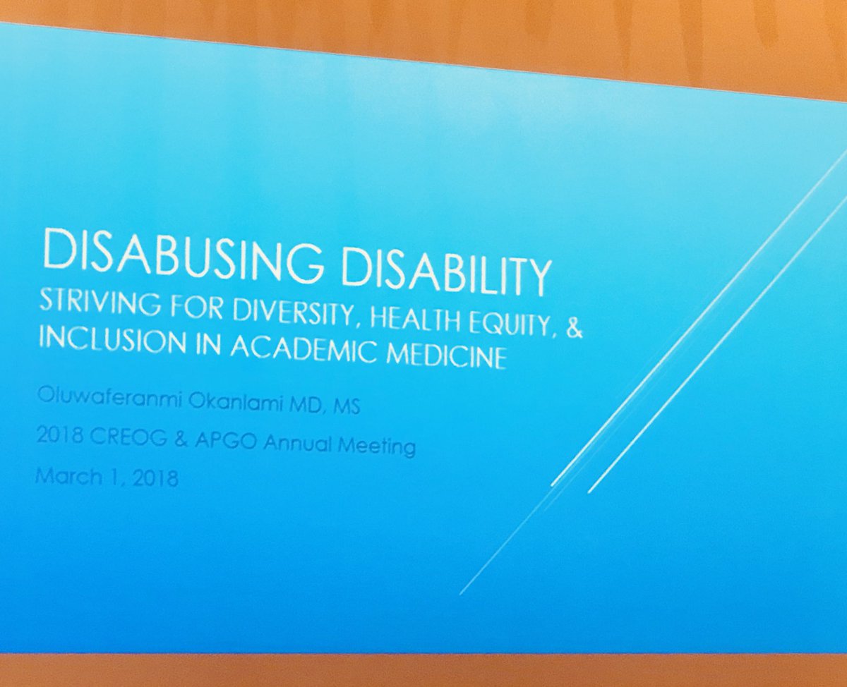 Mdkappy12's tweet image. “We judge people based on what they can’t do instead of allowing them to show you what they can.” Phenomenal talk by @Okanlami about disability, intersectionality, and diversity. #disabusingdisability #goblue #2018CAAM @umichmedicine @helenjkmorgan @Maya_Michigan @apgonews