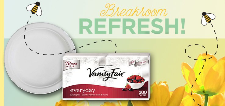 smithoffice's tweet image. Don’t bee late getting your breakroom supplies. Spring into action and purchase your supplies today at smithop.com