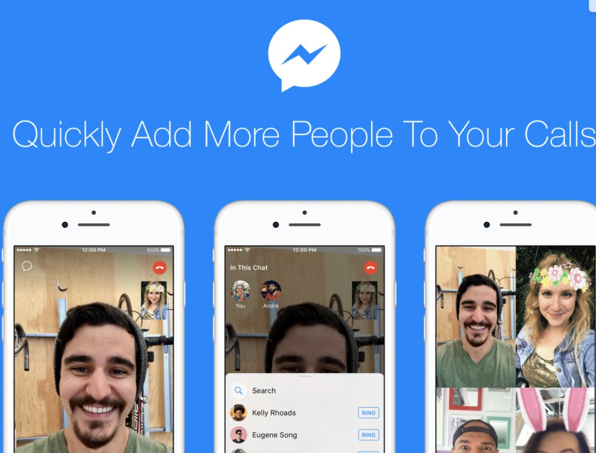 WOW!   
Wow! 😍😃  
Now you can add ➕ more people to your Messenger and Video Chats!
👩💆‍♂️🙍‍♂️
Fun!!
ow.ly/yJEM30iHiGo