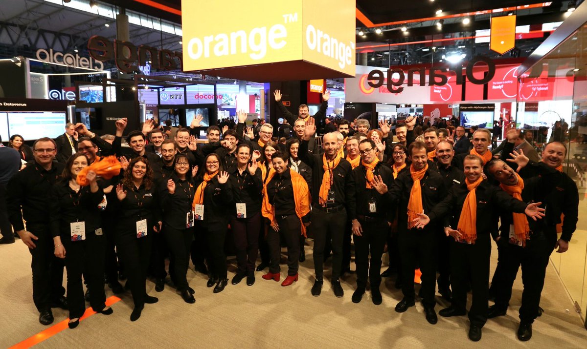 mno_jl's tweet photo. Thanks to all @Orange employees for creating together a better future. See you next year #MWC2018 #Orangestartup #Generation5G #IoT #IA https://t.co/cImutJFRRG
