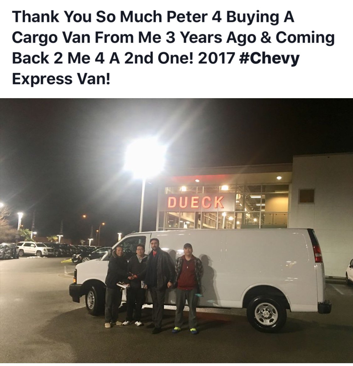 urduecksalesguy's tweet photo. 2017 #Chevy #Express #Van! BANG! BANG! #yolo https://t.co/jZ5Uai38Sa … #Thnx4fol @WayneIsbister #Chevrolet @Chevrolet #FindNewRoads @ChevroletCanada #4col https://t.co/THRArRykce