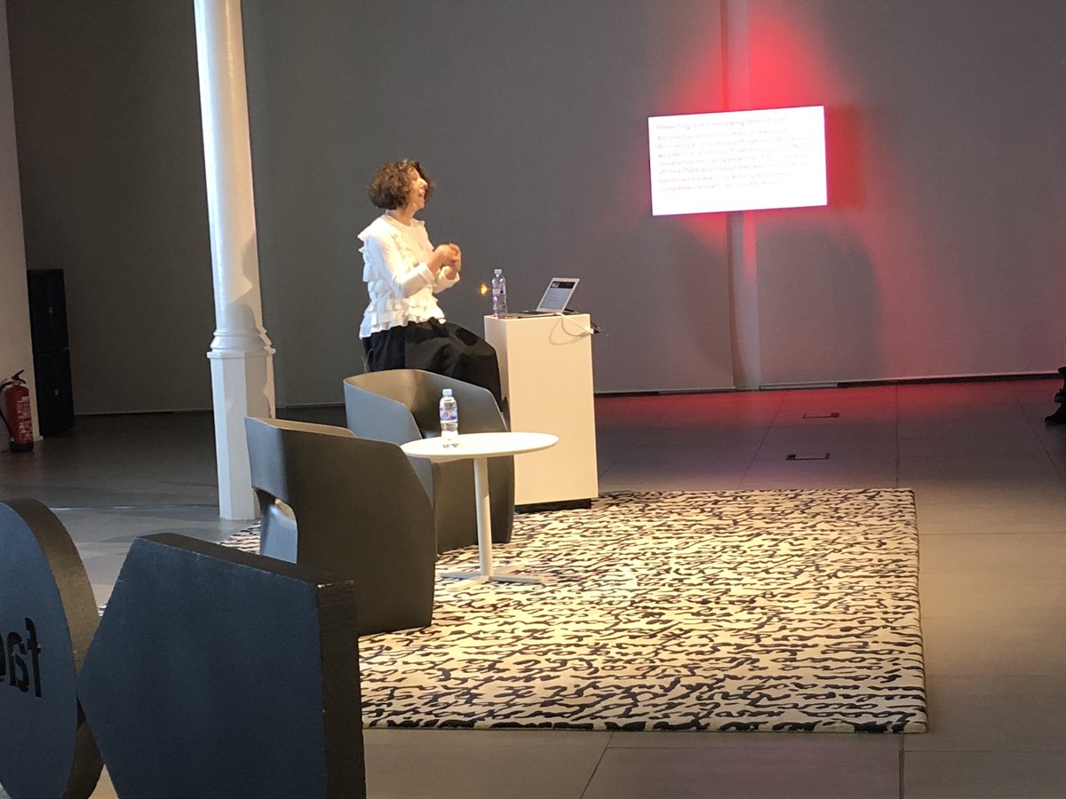 adrianafreitas's tweet photo. At @MazdaEspana #space @fadbarcelona event Conference Fiona Raby - Dunne & Raby, #OutofMetrics #DunneandRaby The balance between Virtual and Reality to create the future! https://t.co/245HCzZak1