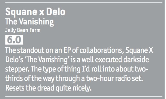 JellyBeanFarm's tweet photo. Thanks to @DJmag for the nice words in the March issue's "Bass Review" section! @SquaneBeats &amp; @delo_uk bringing that sweet dread with "The Vanishing" https://t.co/AvXi2Pfk6V https://t.co/Pu5mwgMpU7