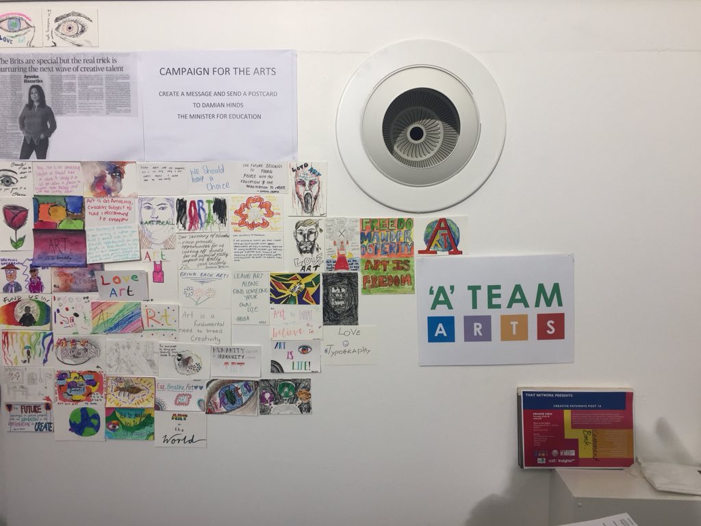 THATnetworkLDN's tweet photo. Thank you, Berni @ual_insights Geraldine and Sarbjit @ATeamArts &amp; Fran @thames_music for support &amp;with running workshops &amp; invigilation.        Students and teachers had very creative&amp;inspiring workshop sessions. #ArtEducation #ArtsEd #Artsconnects #partnerships @karenbrockmusic https://t.co/extzHDqiyK