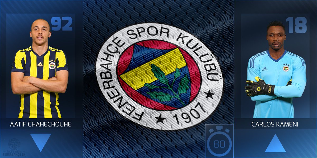 Aatif'ın yerine Kameni oyunda. #FBSK