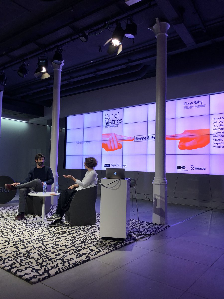 fadbarcelona's tweet photo. Consideran que si especulamos más sobre todas las cosas, la realidad será más factible y aumentarán las posibilidades de lograr futuros deseables. #DunneandRaby #OutofMetrics https://t.co/YOEni3sZf3