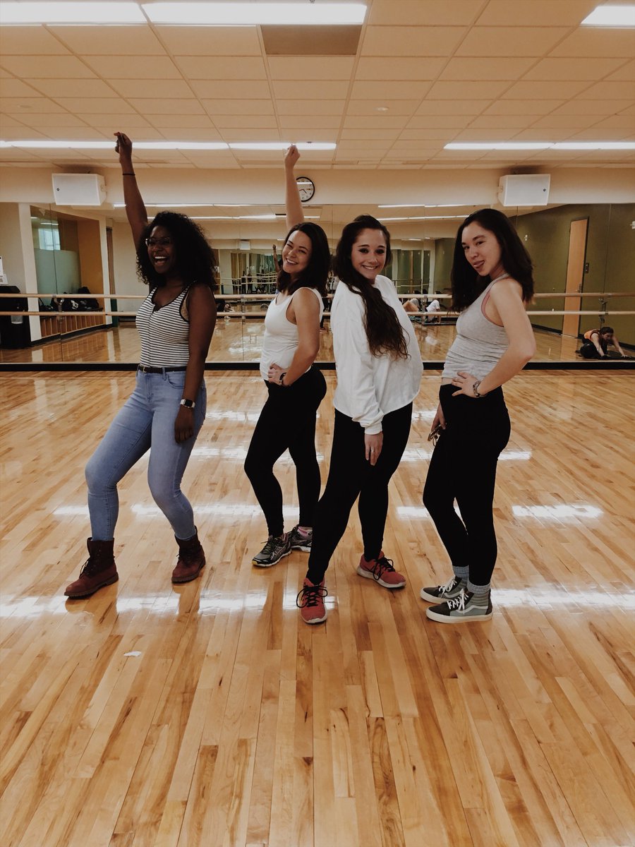 vervecollisionz's tweet photo. Girl Power! Thanks to some of our Vervies for putting in some extra hours! We can’t wait for March 10th to show off our choreography! Please save the date! #VerveLove #Jared #Squad #LoseIt #EmmaChoreo https://t.co/GIKOoYZp8m
