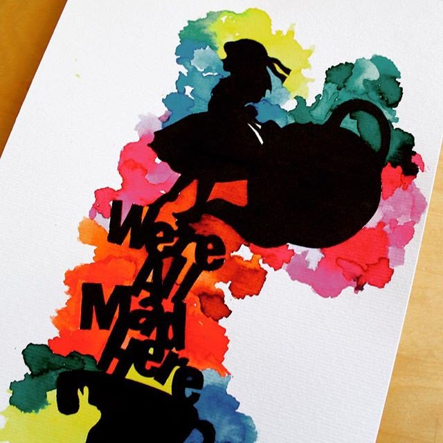 CreatorSpotArt's tweet photo. Reposting @house_of_tessa:
Were all mad here ~ Alice in wonderland ✨ •
•
•
•
•
#watercolour #painting #myart #colour #inspiration #aquarelle #paintings #winstorandnewton #artist  #instaaart #ownwork #creative #sketchbook #masterpiece #H.O.T #artsy #ecoline https://t.co/AuKbLGVo4r