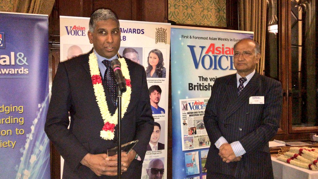 AsianVoiceNews's tweet photo. The #AVPPL Award for Community Service for this year goes to Dalwardin Babu OBE! https://t.co/LMIdpUnccw