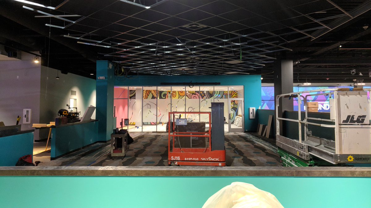 Round1FoxValley's tweet photo. 🎳 Our next Round1 location at Great Lakes Mall in Mentor, Ohio is coming along nicely and we wanted to share some behind the scene pics.  🚧 Stay tuned as we finalize construction and announce our Grand Opening date for this location. 🚧#Round1 #ComingSoon #GreatLakesMall https://t.co/qgQxsSTowE