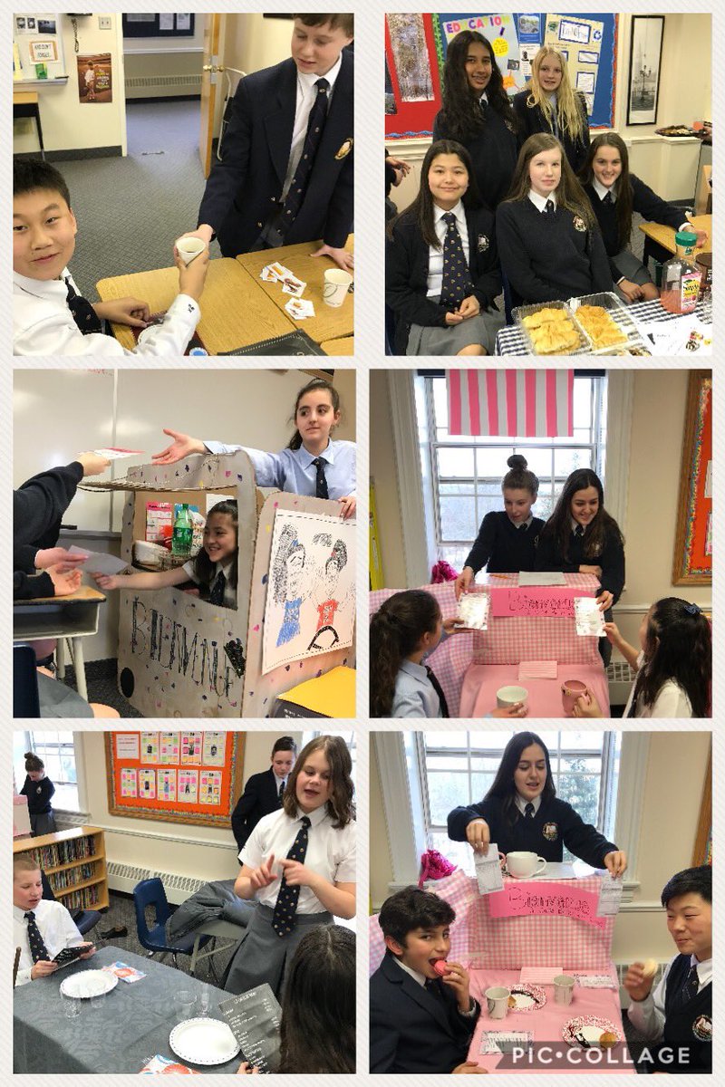 cleland_a's tweet photo. C’est Cafe day!!! The G7 students brought enthusiasm, food, French language skills and even a food truck to today’s authentic assessment. #fsl @PickeringColl https://t.co/FxW31CNOrw