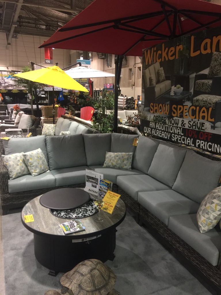 patio land outdoor living furniture on Wicker Land Patio On Twitter The Boston Collection By Ratana At The Calgary Home Garden Show Homeshow Calgaryhomeshow Gardenshow Calgaryhome Garden Ratana Sunbrella Patiofurniture Outdoorfurniture Spring Quality Furniture Allweather