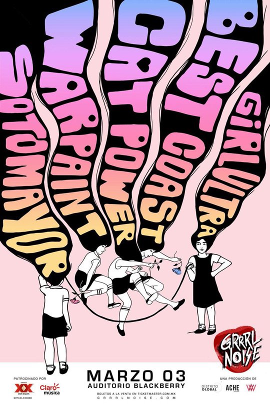 ¿Quieren ir al #GrrrlNoise a ver a <a href="/CATPOWER/">CAT POWER</a> <a href="/_Warpaint/">Warpaint</a> <a href="/BestCoast/">bestcoast</a> <a href="/sotomayormusic/">🦕 SOTOMAYOR</a> y <a href="/grrrlultra/">la chory</a>? Tenemos una trivia para que vayan aquí bit.ly/2F4TqFZ