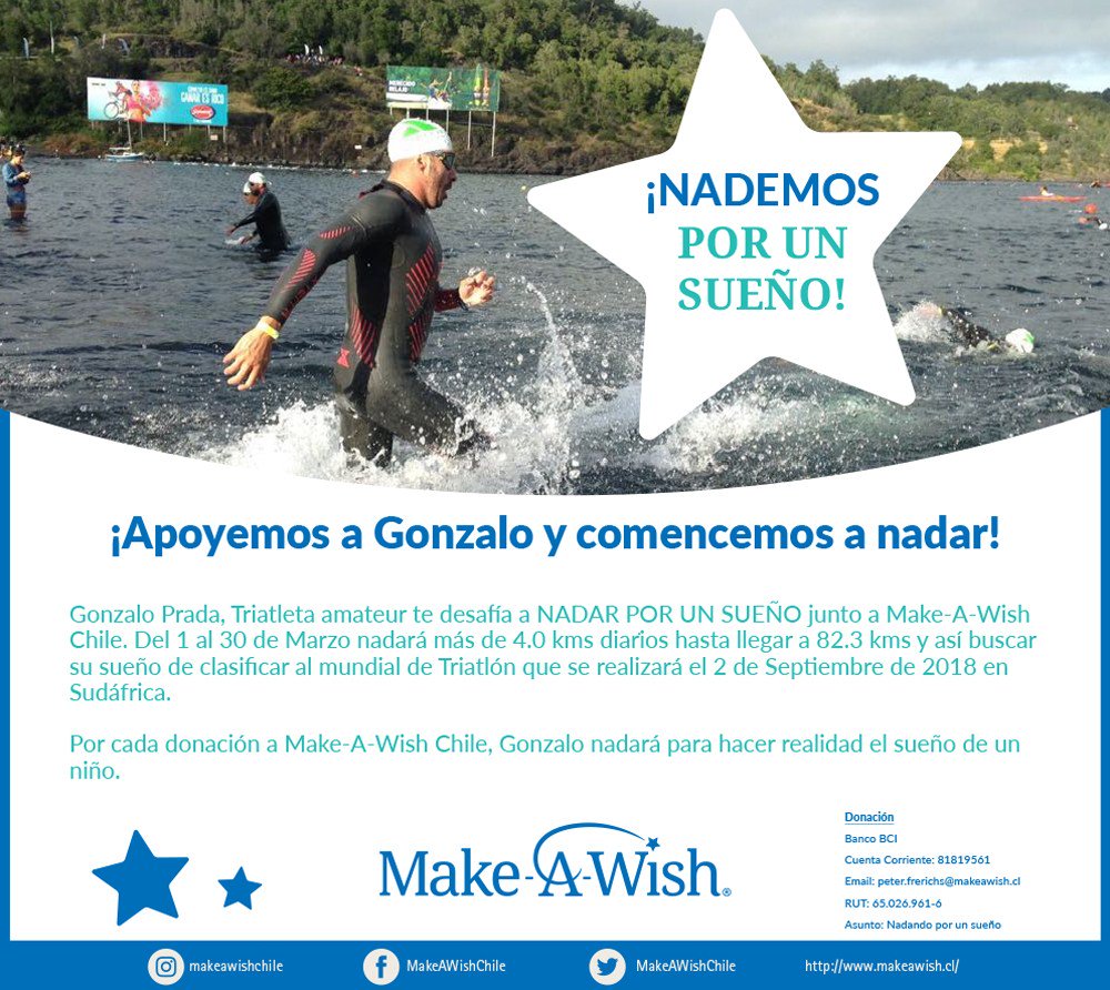 MakeAWishChile's tweet photo. Nadando por un sueño https://t.co/X9GbxINYNL https://t.co/JqtkYLkbbq