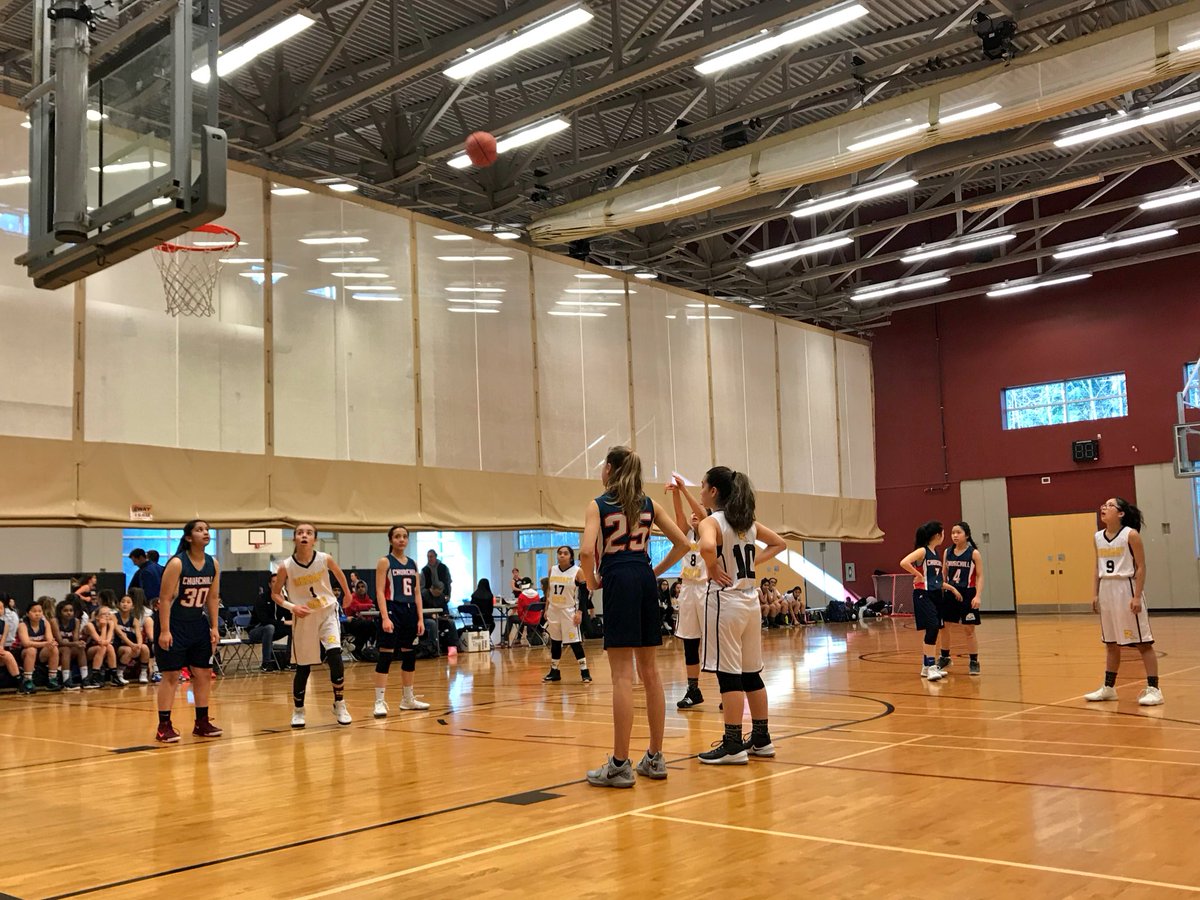At halftime, our Lady Rebels trail <a href="/SWCAthletics/">SWC Athletics</a> 24-16 in Girls <a href="/8Provincial/">Grade 8 Basketball Provincial Championships</a> Round 1 play. #GoRebels 🖤💛🏀