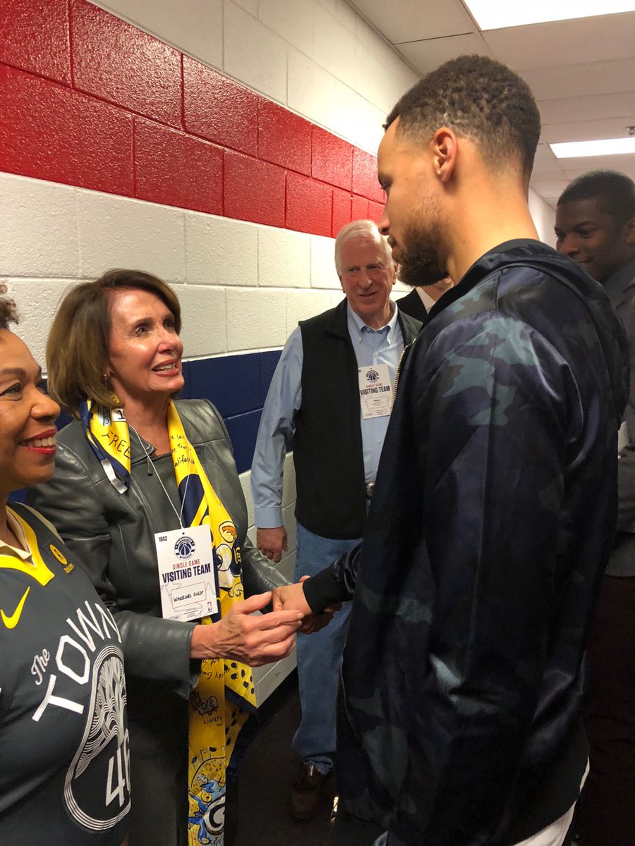 Leader Pelosi meets with Stephen Curry of the Golden State Warriors