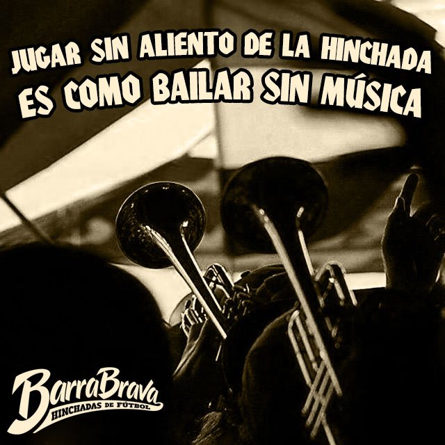 barrabrava_net's tweet photo. JUGAR SIN ALIENTO DE LA HINCHADA ES COMO BAILAR SIN MÚSICA
@CONMEBOL @FIFAcom https://t.co/HiEpN2zpBH