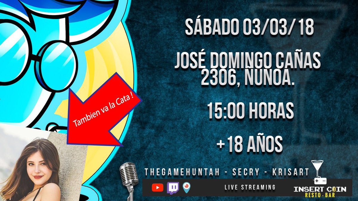 🛑 ATENCION 🛑

Evento de <a href="/ClashRoyale/">Clash Royale</a> "ENTRETENIDO", este Sabado en el <a href="/InsertCoinBar/">Insert Coin Bar</a> ! 

Con invitados como <a href="/HuracanCoria/">Huracan Coria</a> <a href="/IXionI/">Zion</a> @Icatasalazaro , amigos de @FOXSports_Chile y muchos mas !

Organizado por <a href="/eGamersGG/">eGamers 🇨🇱</a> !

Lo vamos a pasar 🐷

👉 youtu.be/RUAYmJtJqXw