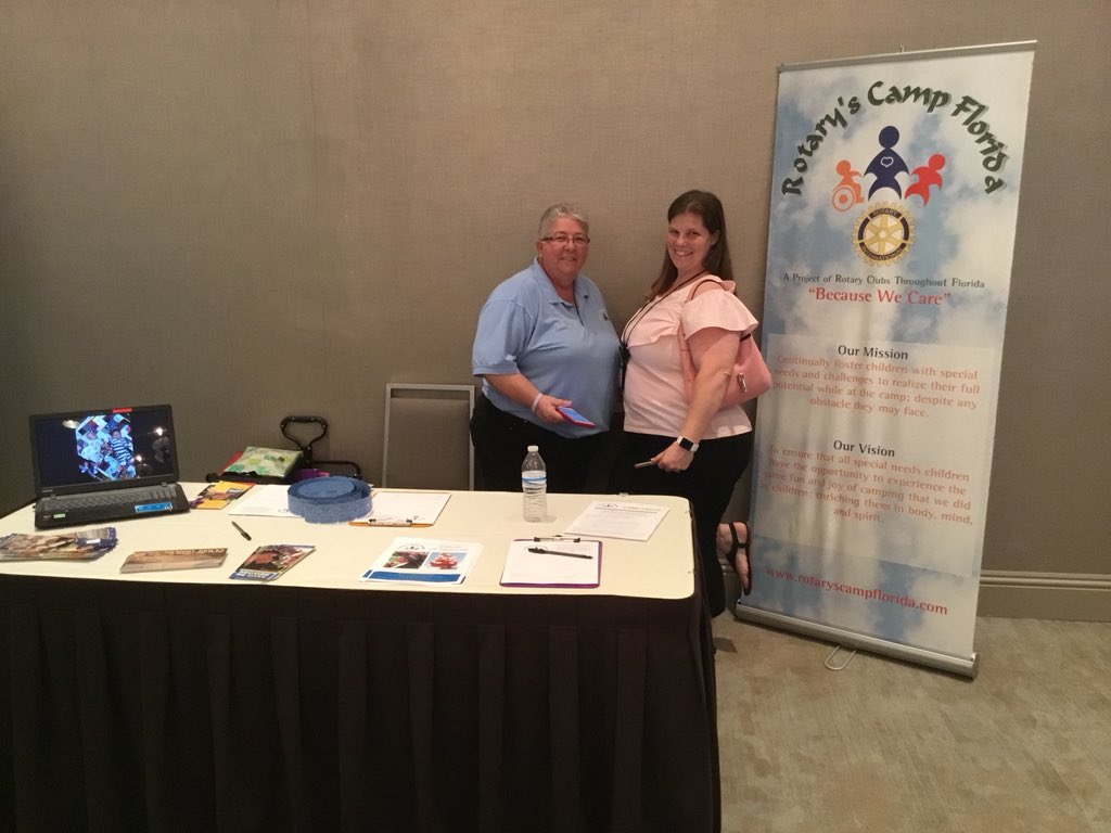 CE_Rotary's tweet photo. Clearwater East Rotarian Julia ran into our friend Liz from @RotarysCampFL at @RotaryFLPETS! https://t.co/vVFdjw2Dbs