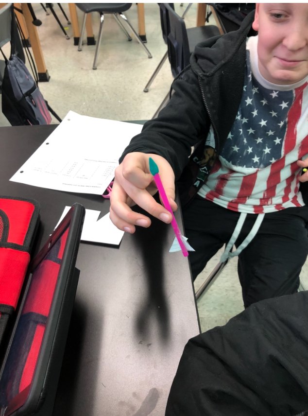 ssalimcps's tweet photo. LMS 6A students are exploring Newton’s Laws by designing, building and launching straw rockets @lmsleopards #lmsbest https://t.co/vJTOVnjQI3