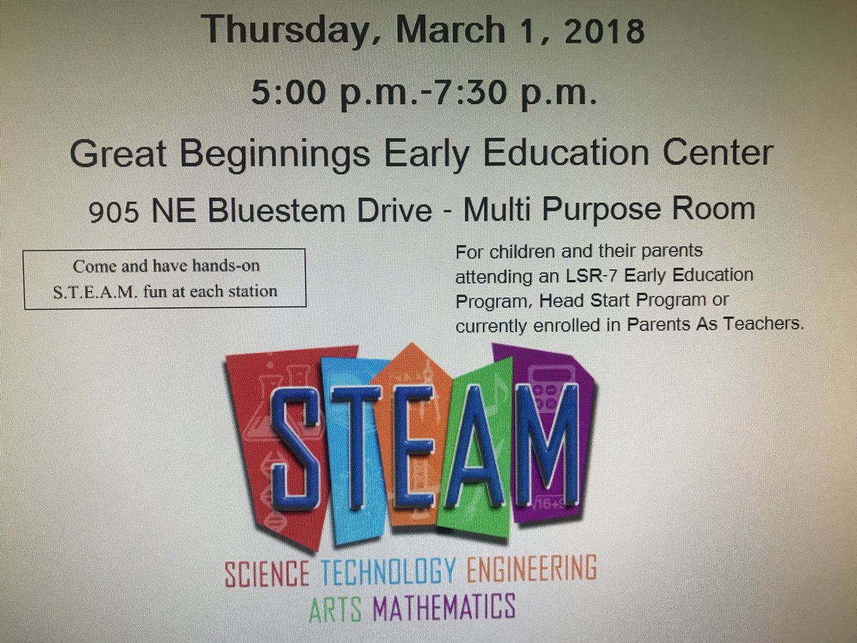 So excited to host STEAM night at Great Beginnings tonight!!  Bring your little ones and join us!