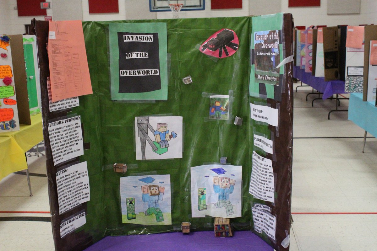 RomeroCesar55's tweet photo. Here are some examples of the awesome literacy fair projects! https://t.co/PJIa8ROZKY