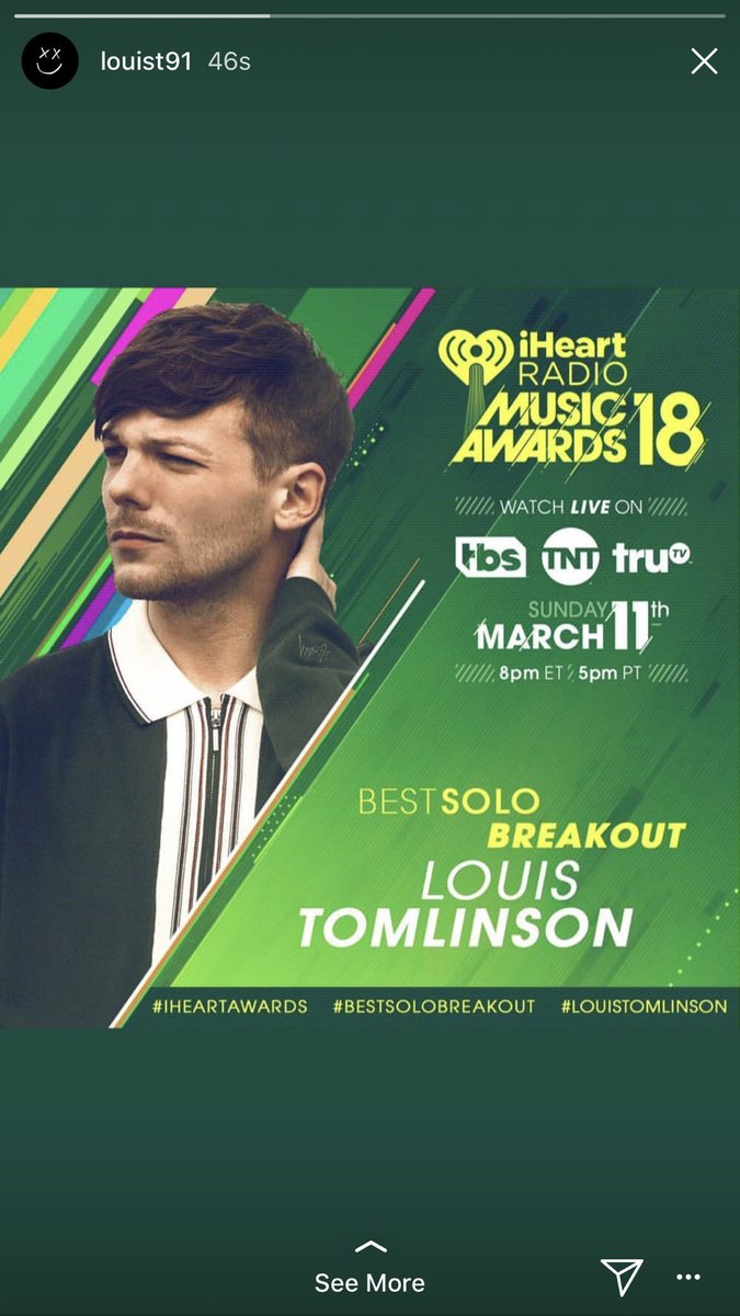 louloveslouies's tweet photo. we gotta win this !! because who we are ?? we’re louies !! and we fight til last second !! #iHeartAwards #BestSoloBreakout #LouisTomlinson https://t.co/lnbRQcVZFC