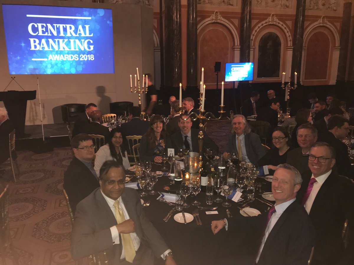 DeLaRuePlc's tweet image. Got an Analytics problem this is the winning De La Rue team at Central Banking Awards #cbawards