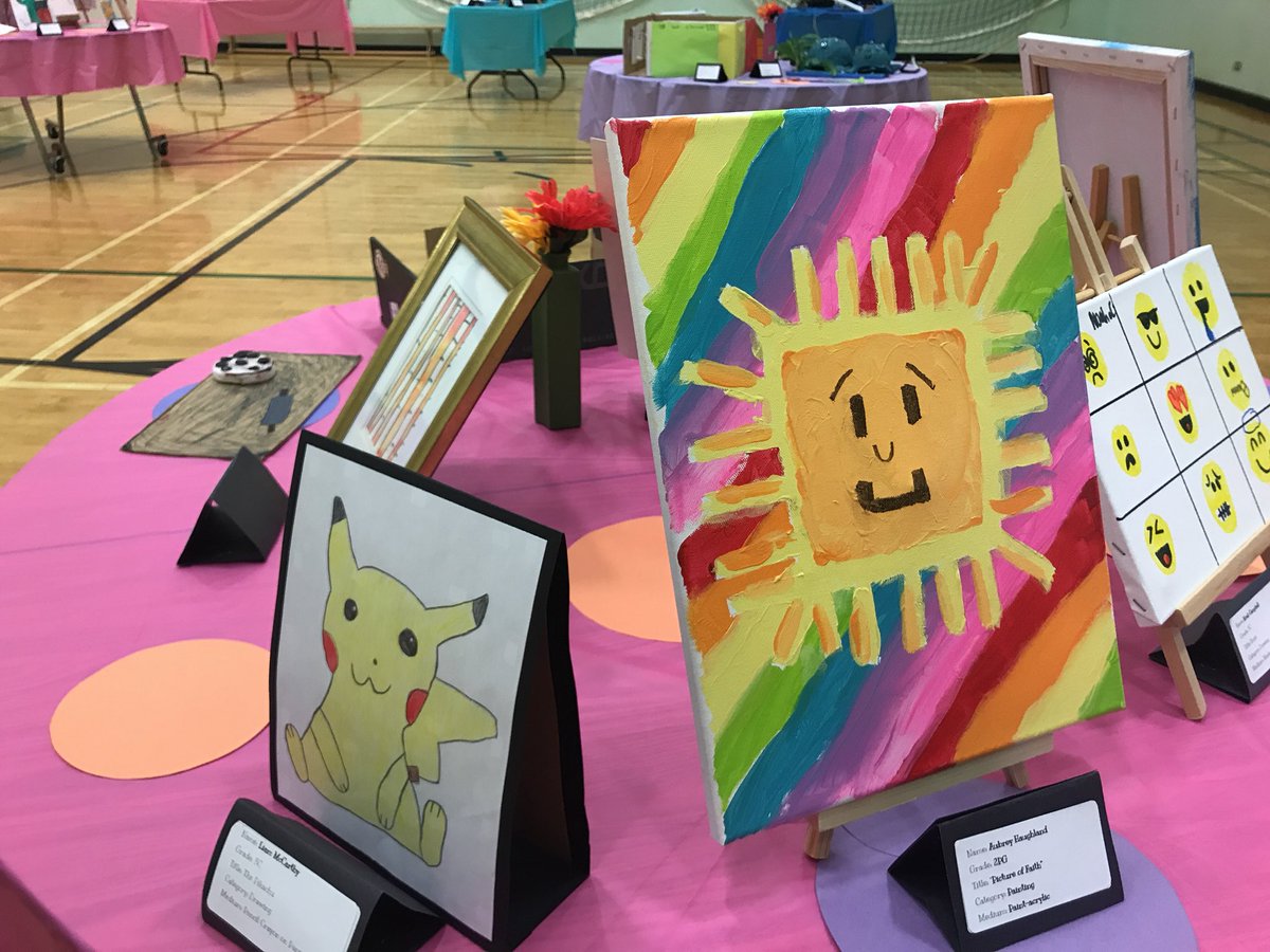 StMargueritecs's tweet photo. Kids Art Fair is on for our last night of interviews!  Come see all the talent at St. Marguerites! https://t.co/9U87iREJPz