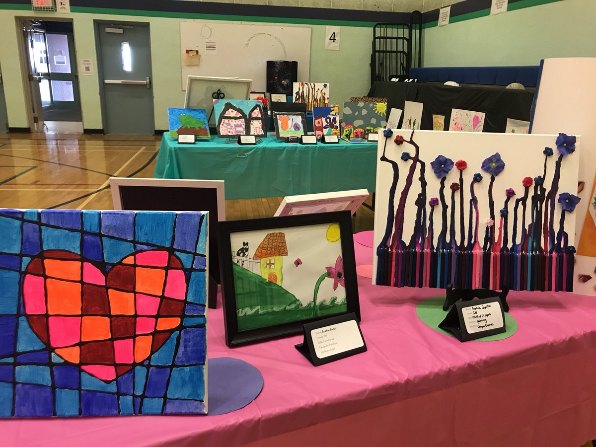 StMargueritecs's tweet photo. Kids Art Fair is on for our last night of interviews!  Come see all the talent at St. Marguerites! https://t.co/9U87iREJPz