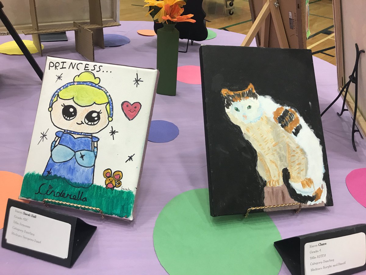StMargueritecs's tweet photo. Kids Art Fair is on for our last night of interviews!  Come see all the talent at St. Marguerites! https://t.co/9U87iREJPz