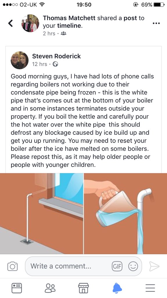 Thanks dad, would be great if the pipes weren't frozen and I had running water in my flat👩🏼‍🌾💅🏼🍸