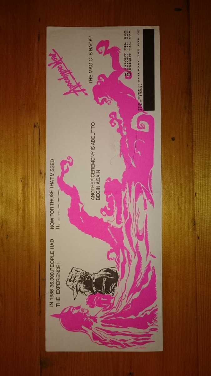 Greenhalgh's tweet photo. The magic is back. Apocalypse Now rave flyers 1989 to 1991. #raveart #raveflyer https://t.co/hLoY8EilOp