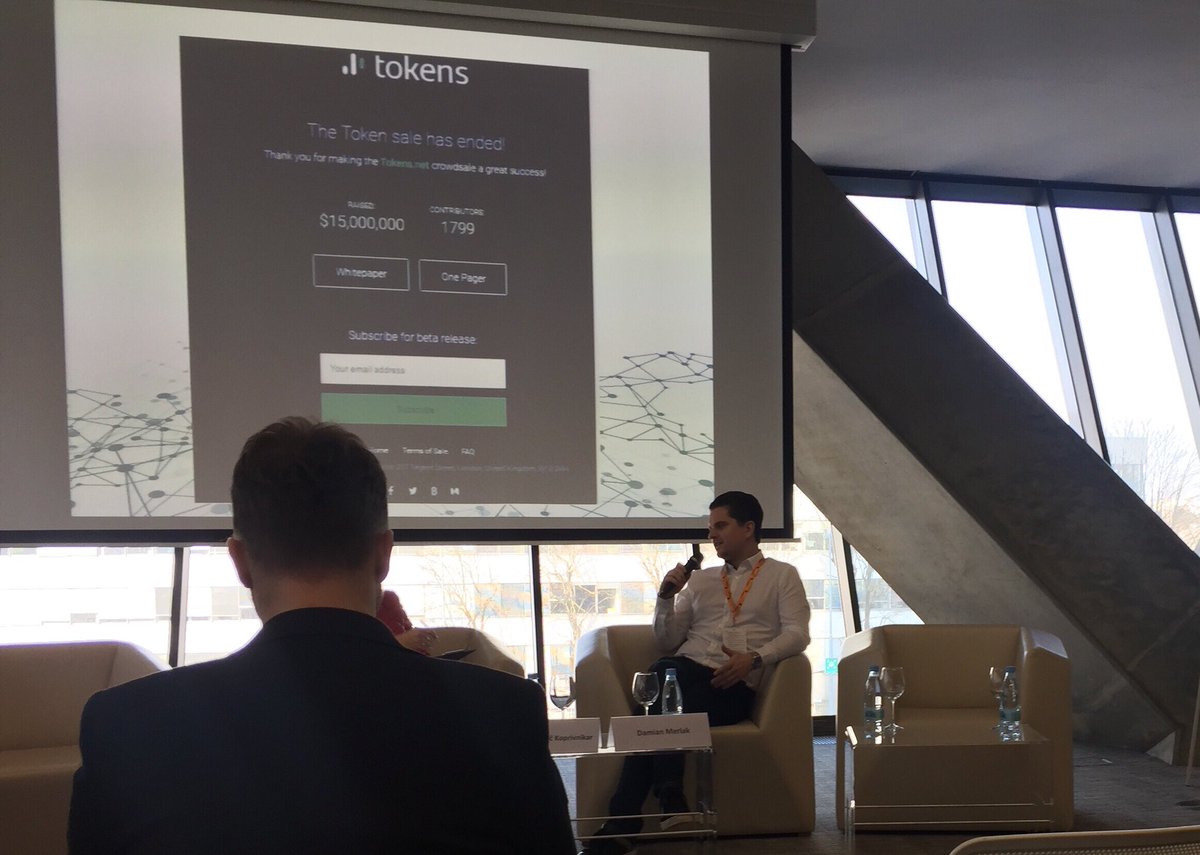 SensoricNetwork's tweet photo. Interesting interview with @damianmerlak at #blockchainvenergetiki in Ljubljana #blockchain https://t.co/aEOiTYpm3V