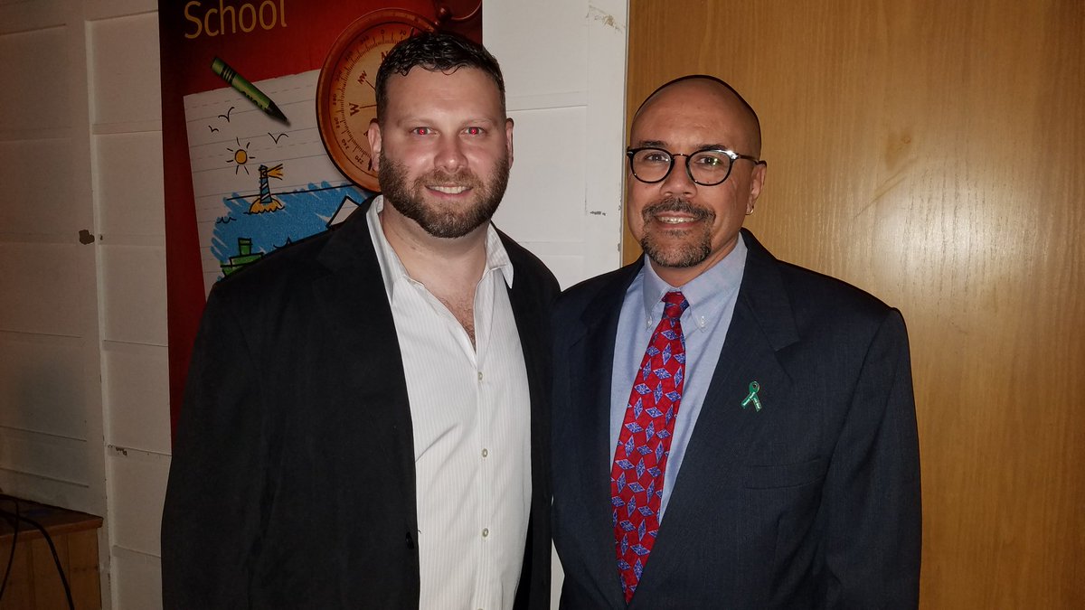 TalkStigma's tweet photo. Last night, the #Tonawanda City School District hosted a Community Awareness Forum to discuss #mentalhealthawareness. @kshallowhorn (one of our founding members) + #NFLLinebacker Keith O'Neil discussed the stigma and myths surrounding mental illness #LetsTalkStigma https://t.co/UZIatAtgal