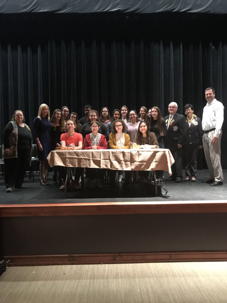 Congrats to the new #WHSnow Leo Club members! @WatertownSuper