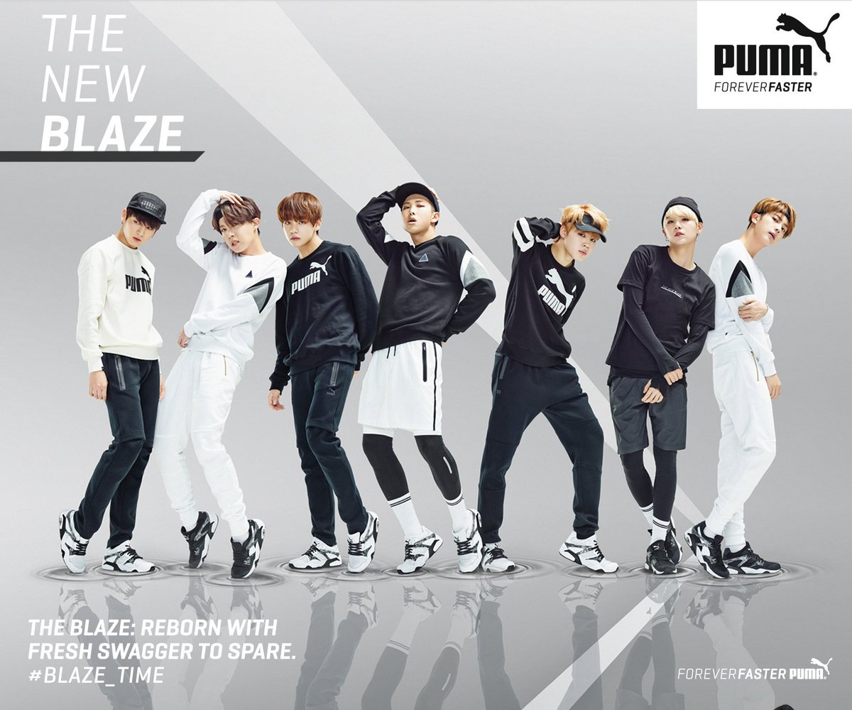 Buzz_Access's tweet photo. BUZZ BITES: @bts_bighit Is the New Global Ambassador for @PUMA @BTS_twt @BTS_ARMY https://t.co/HPhu0B0Qro