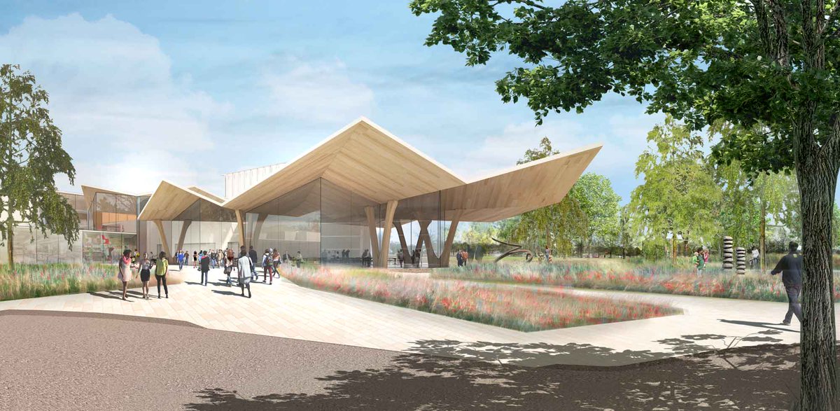 studiogang's tweet photo. Our design for the @ArkArtsCenter creates a vibrant space for social interaction, education, and appreciation for the arts. Working from the inside out, the design clarifies the organization of the building’s interior while also extending the AAC’s presence into MacArthur Park. https://t.co/7qKPzSpjb0