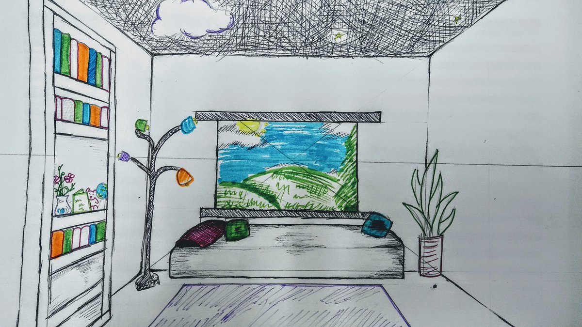 Jax On Twitter 1 Point Perspective Room Design 2dart