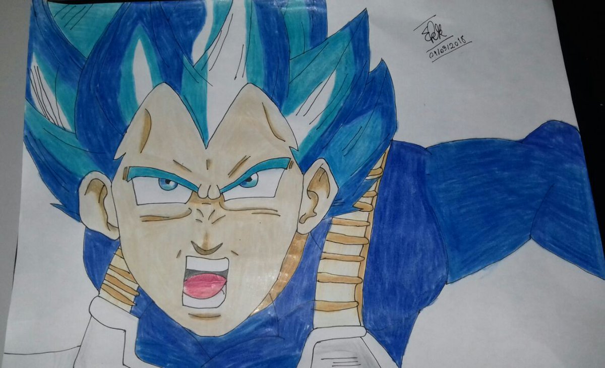 Como Desenhar o VEGETA SSJ BLUE - DRAGON BALL SUPER 