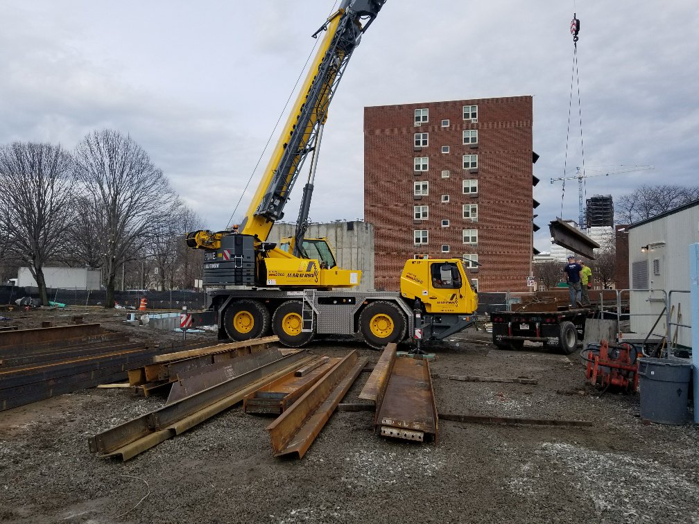 BerkeleyBuildCo's tweet photo. Joint project venture between #BerkeleyBuildingCompany + @URBANICABOSTON: new construction of the Melnea Cass residences. Foundations are complete, utilities brought in, and setting of first column has begun. #BBCProjects #BBCMelneaCass #BBCUrbanica https://t.co/bZibjQ40Wu