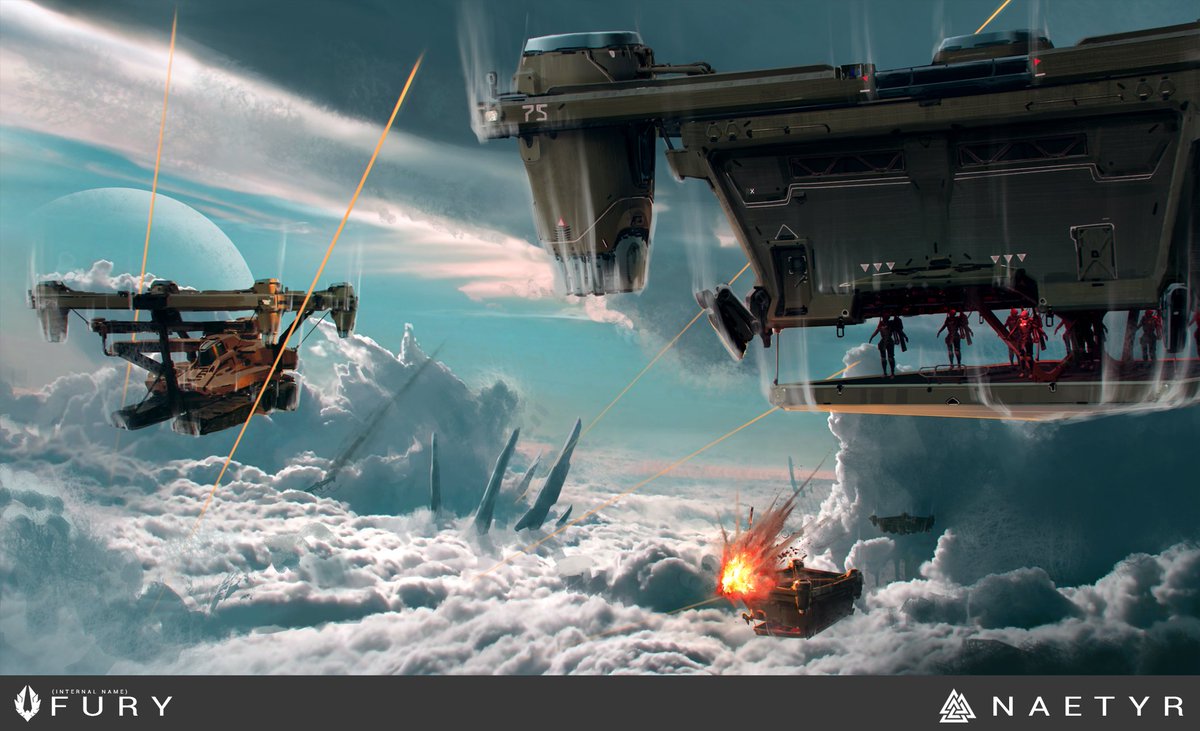 Naetyr (@naetyr) on Twitter photo It's been a minute since we've shown off a piece of <a href="/TDSpiral/">The Downward Spiral</a>'s awesome #conceptart, but the drought is finally over and the rain has come. Here's a glimpse of some of the troop and vehicle transports. It's been a minute since we've shown off a piece of <a href="/TDSpiral/">The Downward Spiral</a>'s awesome #conceptart, but the drought is finally over and the rain has come. Here's a glimpse of some of the troop and vehicle transports.