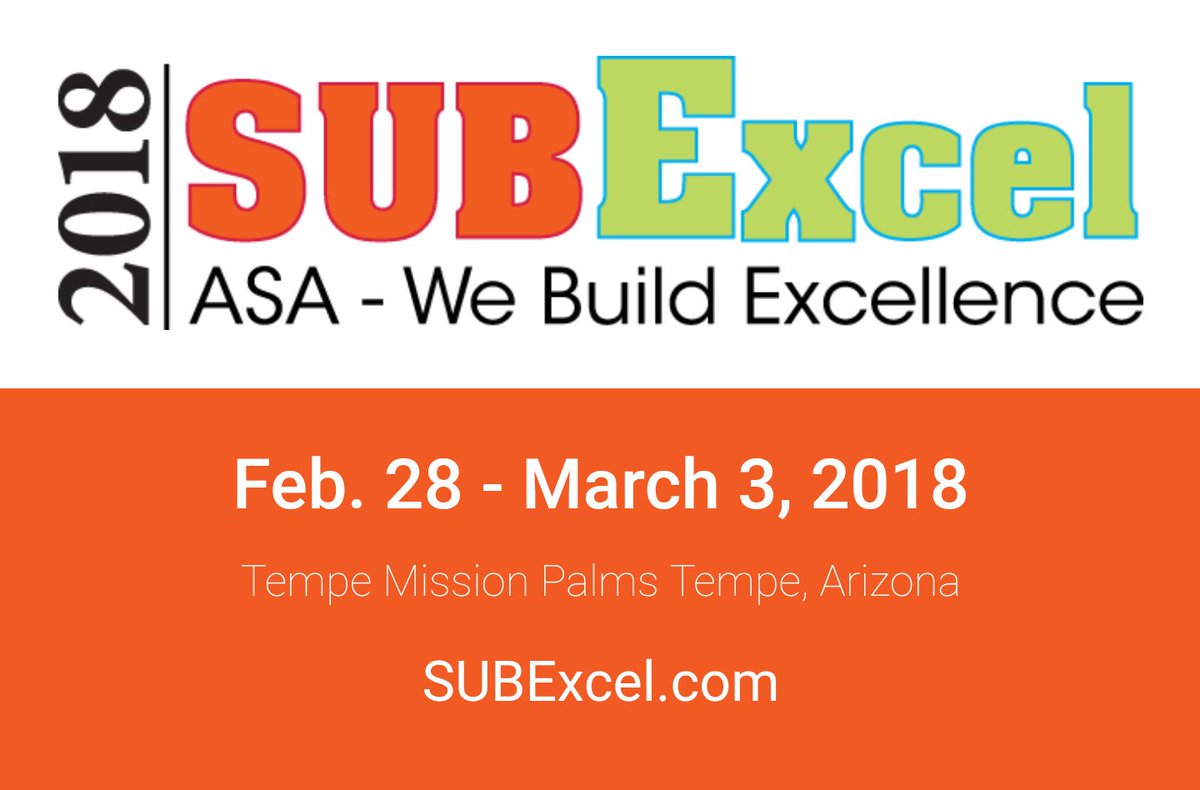 carolhagen's tweet photo. For my #AEC Tweeps: The Construction Hashtag to follow today and Friday is #SubExcel2018 The American Subcontractors Assn conference https://t.co/O5JoDDX2av