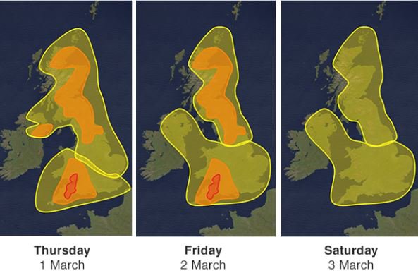 #redweatherwarning issued for parts of UK as snow and icy conditions grip the nation. But what does this mean? Here's the answer: bbc.in/2oJUO5J NP