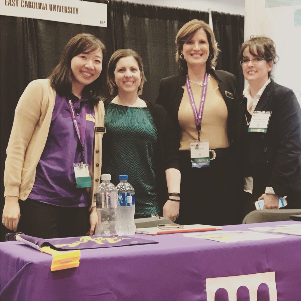 yahueilu's tweet photo. ECU @ECU_COE #msite professors at our booth! #ncties18 https://t.co/XYWIne6nXj