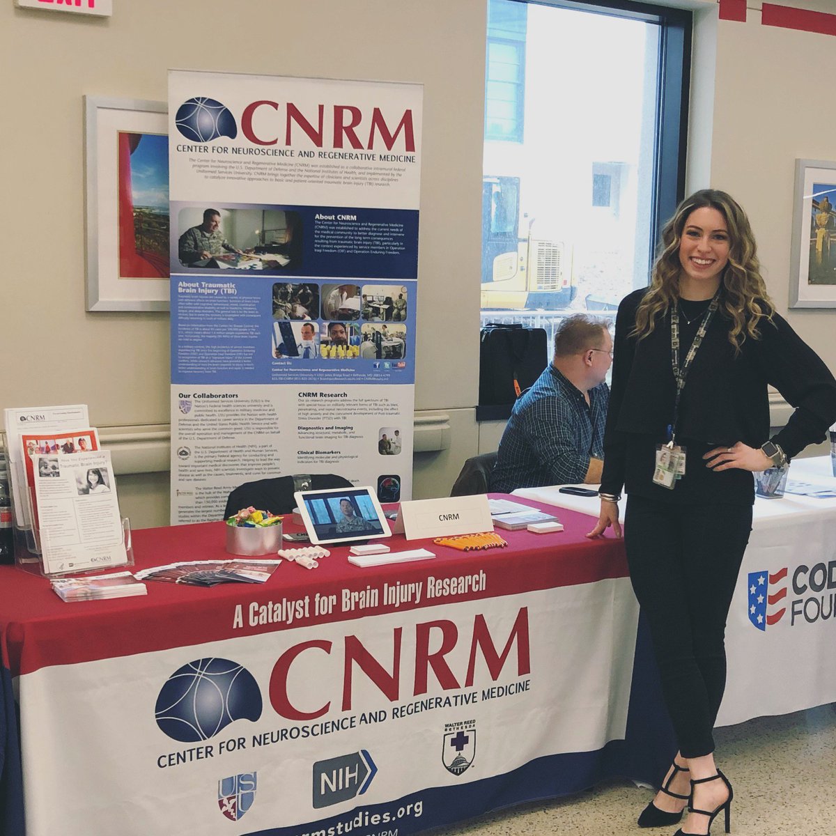 CNRM at the 4th Annual TBI Resource Fair at Walter Reed National Military Medical Center. #TBI #PTSD #tbirecovery #ptsdrecovery #braininjury #braininjuryawarenessmonth  #traumaticbraininjury #braininjuryresearch #ptsdresearch #supportourtroops #supportourveterans