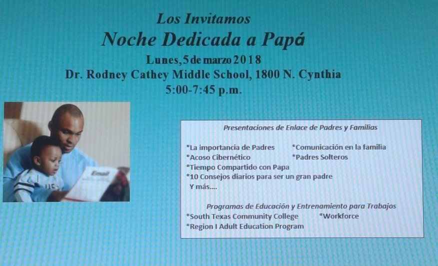 ScottieParents's tweet image. Make plans! ¡Hagan planes! #FathersNightOut #NocheDedicadaAPapá