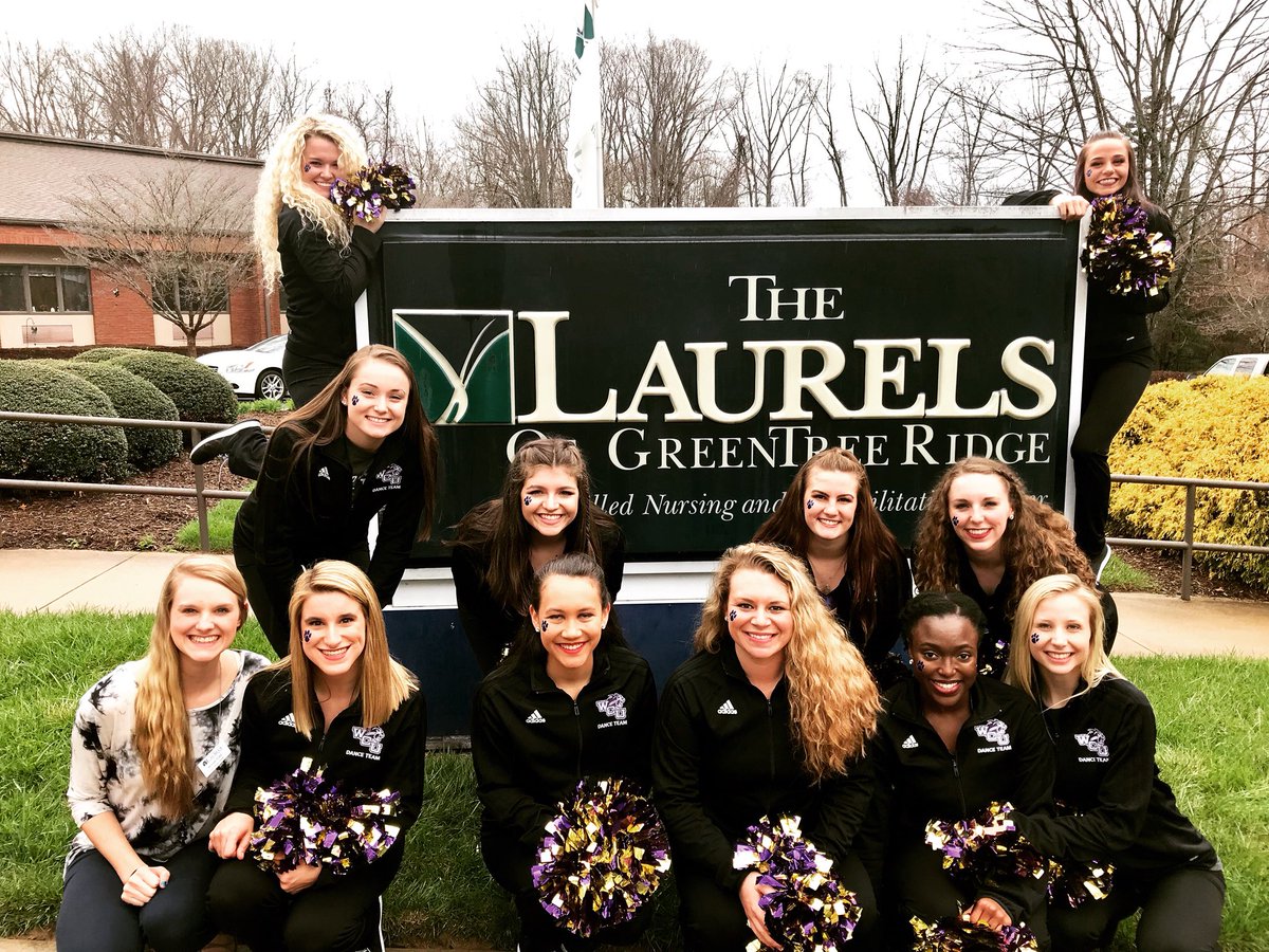We got to visit and dance for our friends at the Laurels on the way home from the SoCon tournament. So much fun!! Go Cats 💜